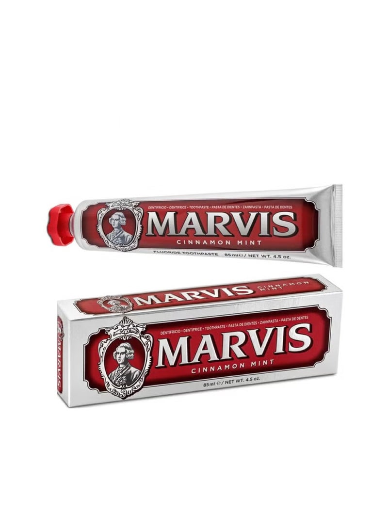 Marvis Cinnamon Mint Toothpaste, 85 ml, - Image 1