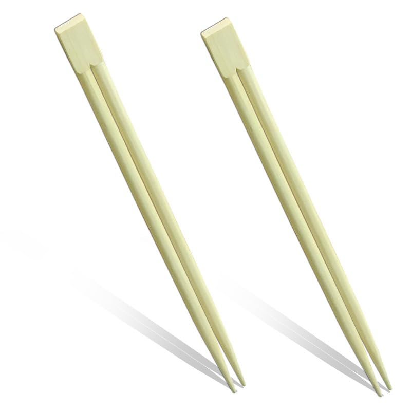 UNIFY EcoHomes 8 inch 100 Pairs Natural Bamboo Chopsticks for Sushi Noodles Fried Rice Asian Dishes 19 cm Long EcoFriendly Biodegradable Disposable Utensils - Image 2