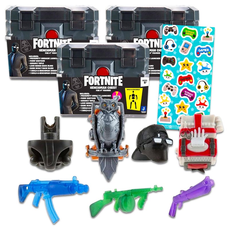 FORTNITE مجموعة هدايا حفلة فورتنايت في صندوق عشوائي مع 3 ألعاب غامضة من صندوق الأتباع بالإضافة إلى ملصقات تماثيل فورتنايت للأطفال - Image 2