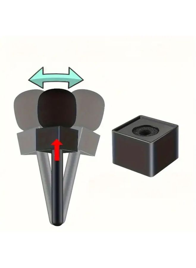 Wireless Microphone Adapter Set with Handheld Stick Sponge Cover and Microphone Flag - Image 3