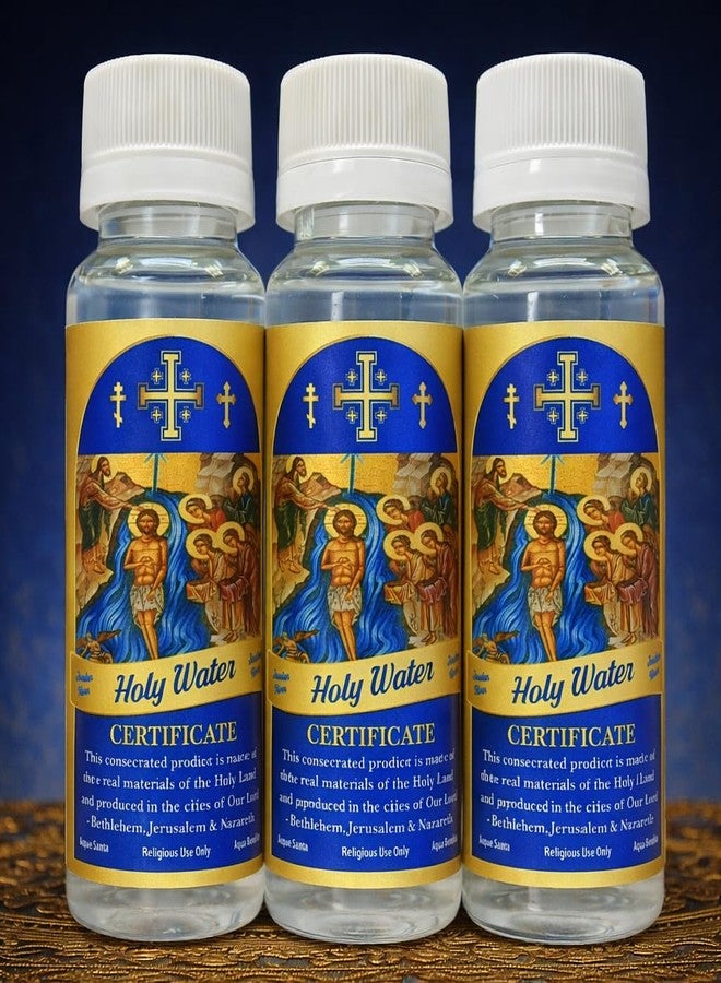 ZULUF Jordan River Holy Water Set of 3 – Blessed Water from Baptism Site for House Blessing, Healing, Spiritual Use - Image 4