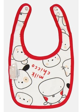 Chicco Toddlers Boy Graphic Print Terry Bib, White Combo  - Image 2