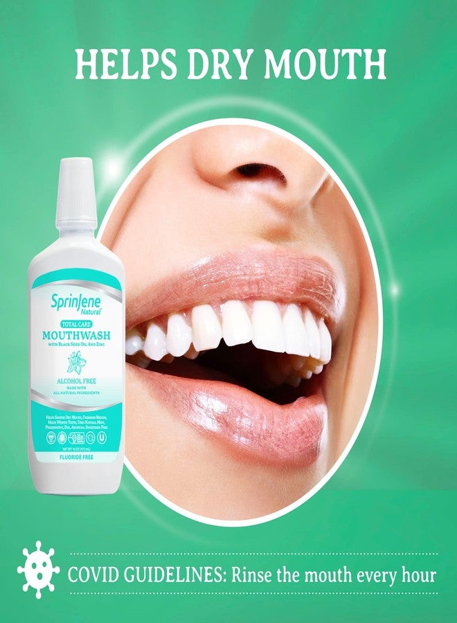 سبرين جين غسول الفم سبرينجين الخالي من الفلورايد والكحول، لنَفَسٍ منعش، ولصحة اللثة، وتبييض الأسنان في حالات جفاف الفم، مع زيت حبة البركة والزنك والزيليتول - طبيعي بالكامل، نباتي، خالٍ من الغلوتين، كوشير، حلال، خالٍ من كبريتات لوريل الصوديوم، وغير سام. - Image 3