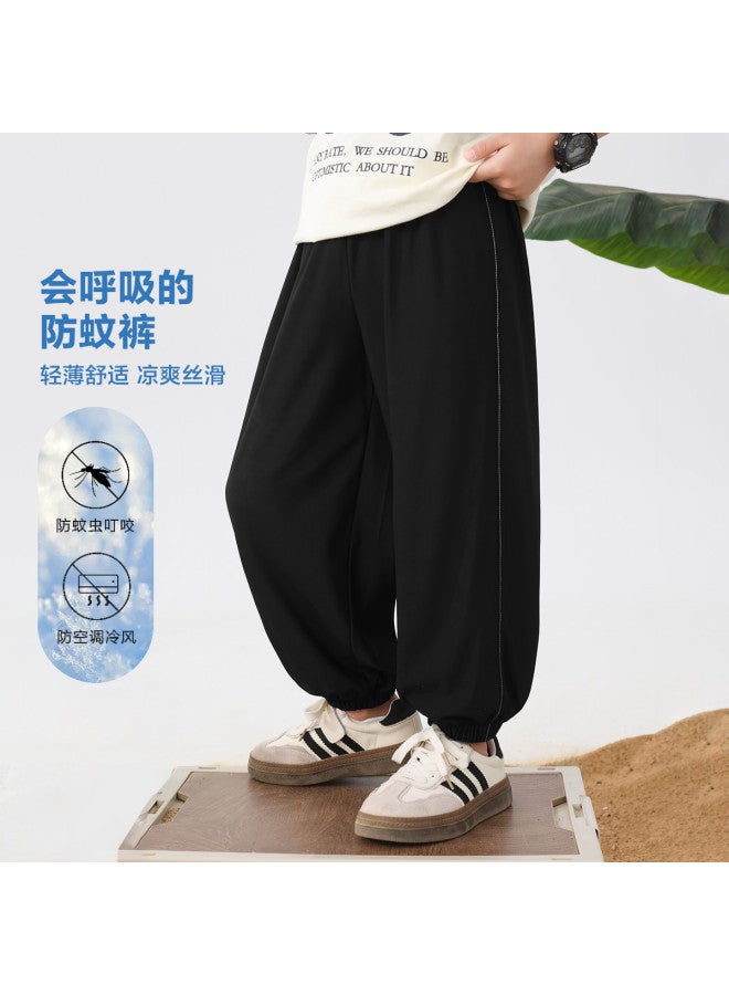 Zuoxi Boys' Pants Summer Thin Breathable Large Kids Loose Fit Sports Casual Long Pants Stylish Children Mosquito-proof Trendy Trousers - Image 2