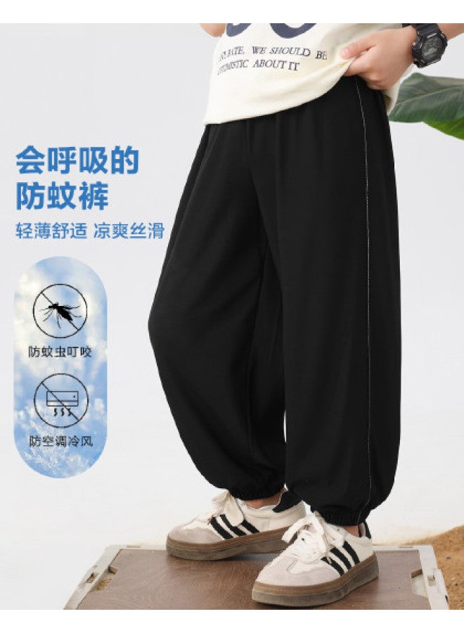 Zuoxi Boys' Pants Summer Thin Breathable Large Kids Loose Fit Sports Casual Long Pants Stylish Children Mosquito-proof Trendy Trousers - Image 1
