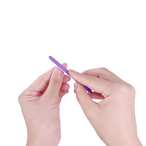 GigaGround Mini Nail Files Bulk (400 Pcs), Double Sided Emery Board Nail File for Nature Nails, Manicure Tool Set Disposable Colorful Nail File for Home Salon Use Travel Size Men Women Kids Wood Board - Image 5