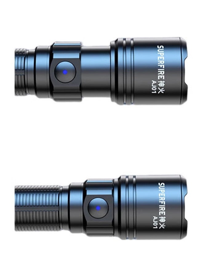 SupFire Aj01 Zoomable Flashlight, High Brightness, Long Battery Life, Ultra-Bright, Military-Grade, Outdoor, Compact, Home-Use, Sky-Piercing, 2000 Lumens - Image 2