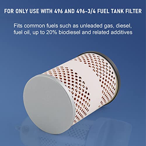 DICMIC 3Pcs 496-5 Fuel Tank Filter Element Replacement for Gasoline and Diesel Water Separate 30 Micron with Protective Sheet - Image 3
