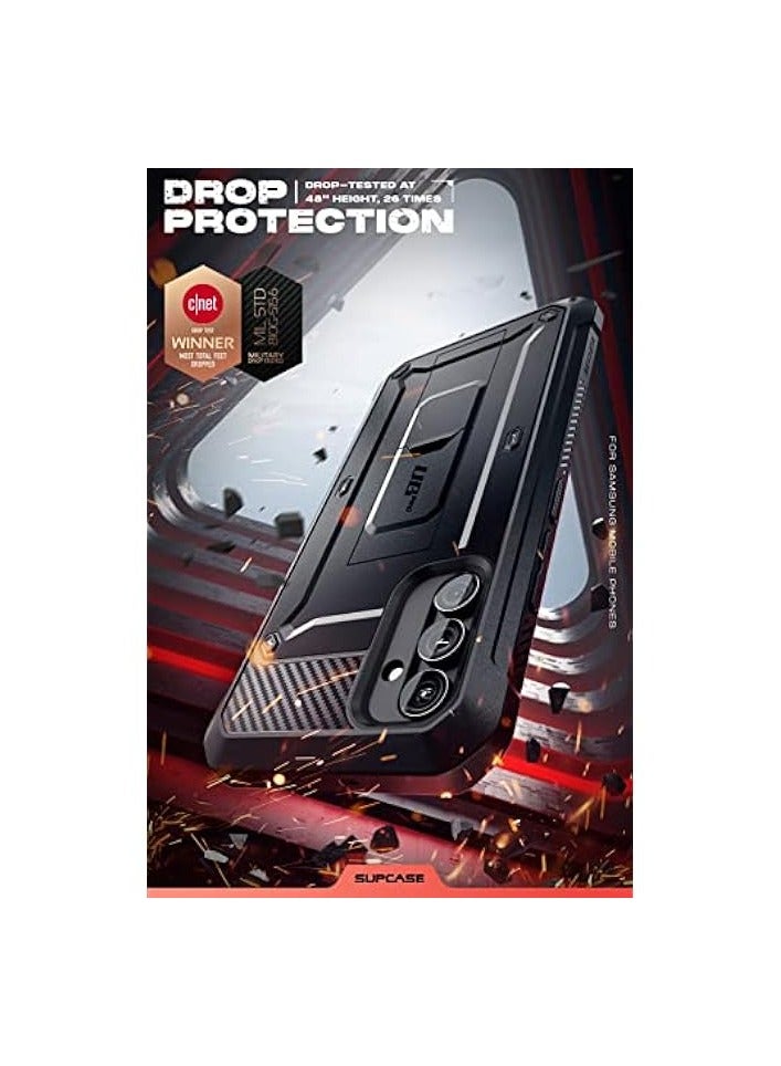 سوبكيس حافظة سلسلة SUPCASE Unicorn Beetle Pro مصممة لهاتف Galaxy A54 5G (إصدار 2021)، حافظة متينة لكامل الجسم وحافظة بمسند مع واقي شاشة مدمج - أسود - Image 2