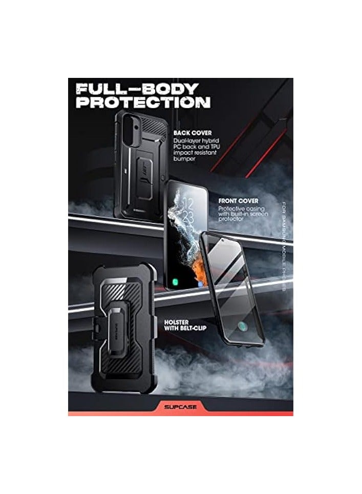 سوبكيس حافظة سلسلة SUPCASE Unicorn Beetle Pro مصممة لهاتف Galaxy A54 5G (إصدار 2021)، حافظة متينة لكامل الجسم وحافظة بمسند مع واقي شاشة مدمج - أسود - Image 4