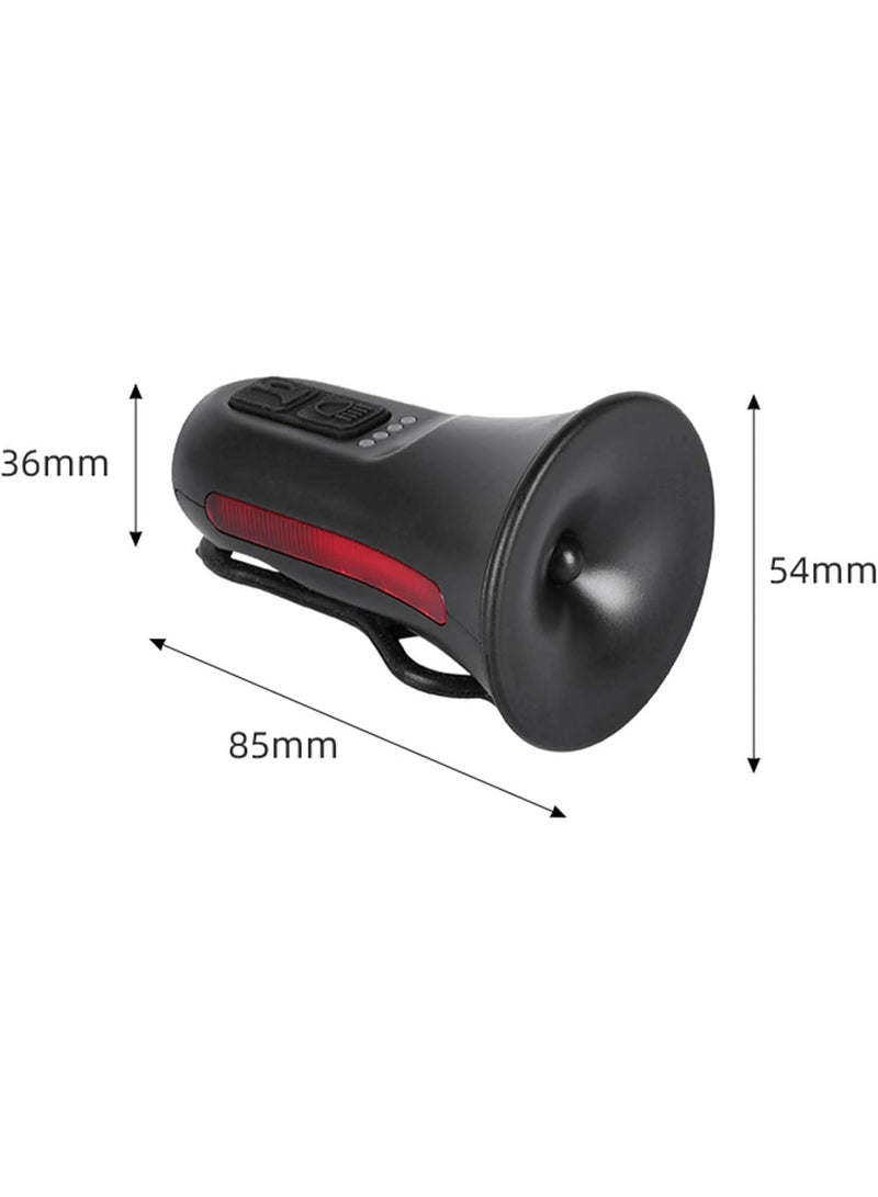 Portable Electric Horn Electric Bike Bell Loud Crisp Clear Sound Rechargeable Waterproof Anti-theft Alarm - Image 2