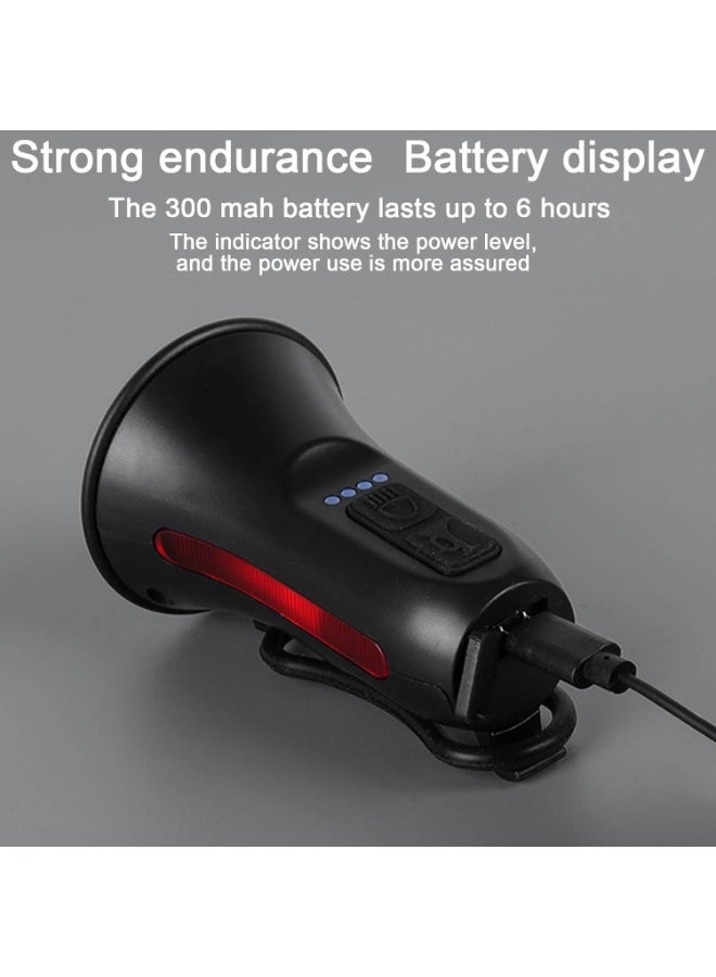 Portable Electric Horn Electric Bike Bell Loud Crisp Clear Sound Rechargeable Waterproof Anti-theft Alarm - Image 3