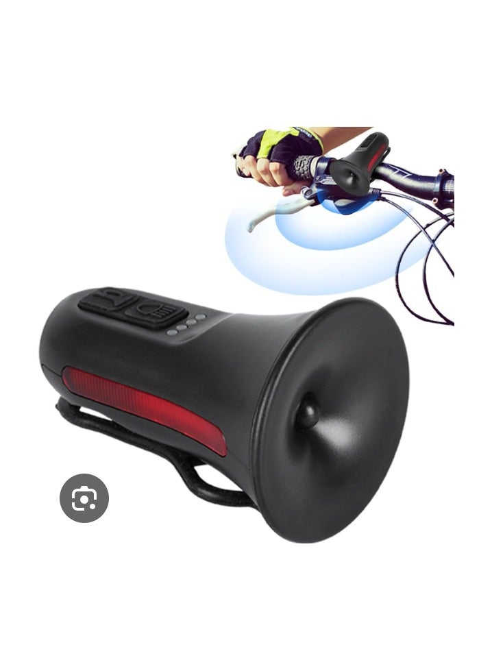 Portable Electric Horn Electric Bike Bell Loud Crisp Clear Sound Rechargeable Waterproof Anti-theft Alarm - Image 1