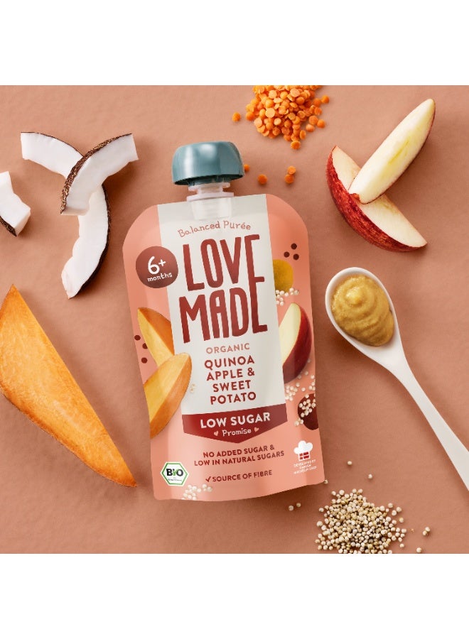 Love Made Organic Veggie & Fruit Smoothie - Quinoa Apple & Sweet Potato - 100g - Image 3