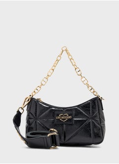 Love Moschino Chain Detailed Zip Over Clutche  - Image 1
