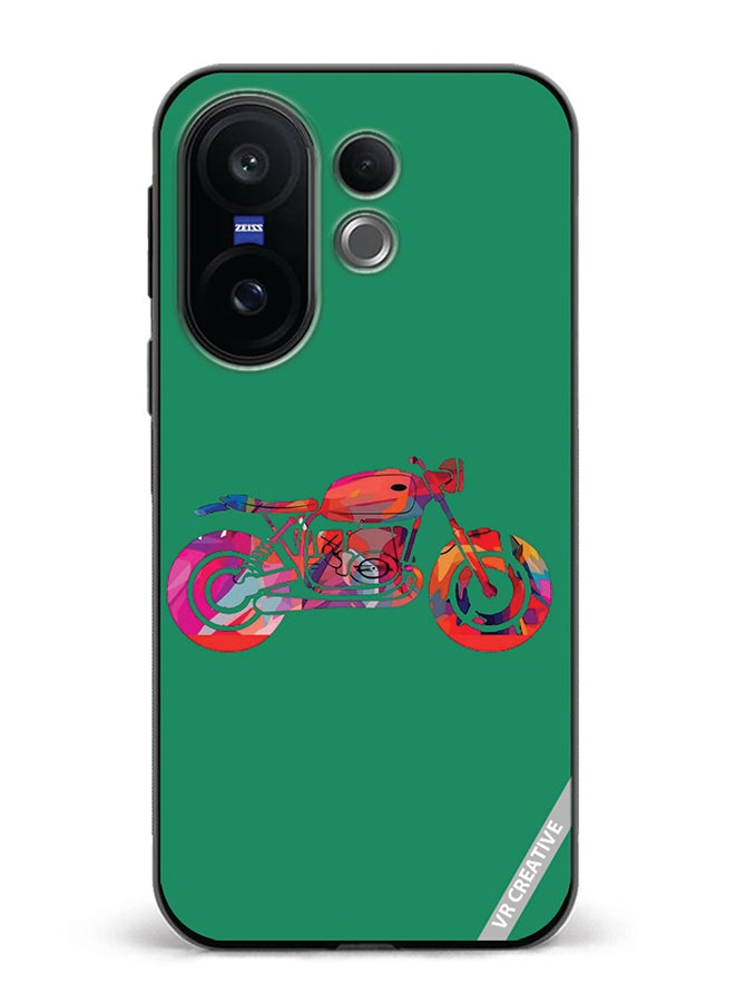 Protective Case Cover For Vivo X200 FE Bike Design Multicolour