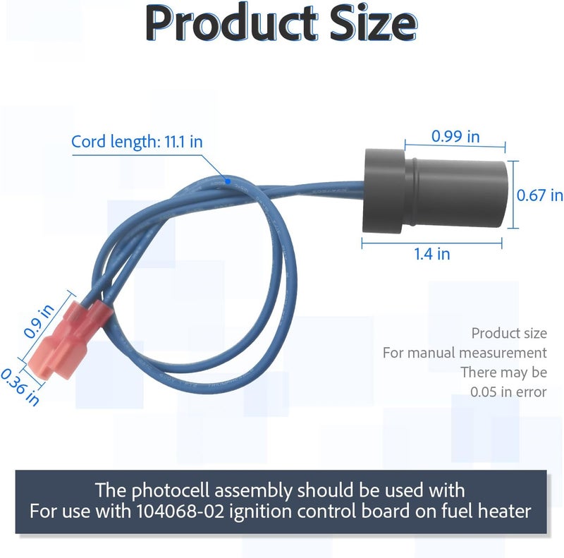KLMHT PP236 Photocell Kit Replaces Reddy Kerosene Heaters M16656-24 - Image 4