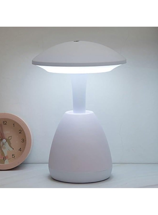 ياميم مصباح مكتب LED لاسلكي قابل لإعادة الشحن من Yameem، تحكم باللمس l مصباح ليلي على شكل فطر l مصباح ليلي لغرفة النوم وطاولة جانبية لاسلكية l مصباح طاولة دراسة قابل للتعتيم l مصباح ليلي ذو شكل فريد - Image 1