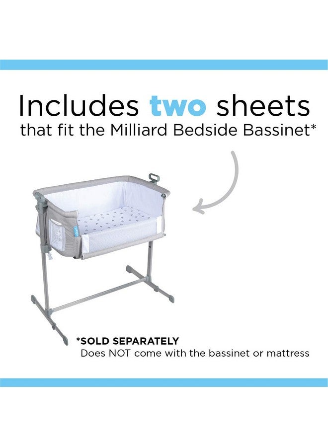 milliard Two Pack Sheets For Bedside Bassinet - Image 3