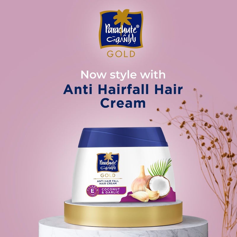 Parachute Gold Anti Hair Fall Hair Cream with Coconut and Garlic - 210g - Image 3