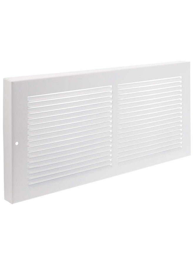 Imperial RG0033 Louvered Steel Painted Baseboard Return Air Grille, 14 x 6-Inch, White, 1-Pack - Image 1