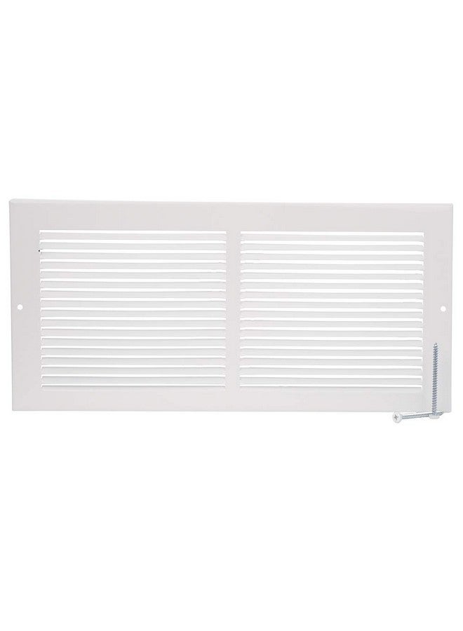 Imperial RG0033 Louvered Steel Painted Baseboard Return Air Grille, 14 x 6-Inch, White, 1-Pack - Image 2