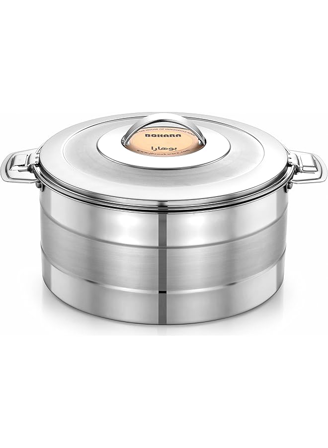 Bohara 119161 Stainless Steel Indian Serving Hotpot 2000 Ml Capacity - Image 1