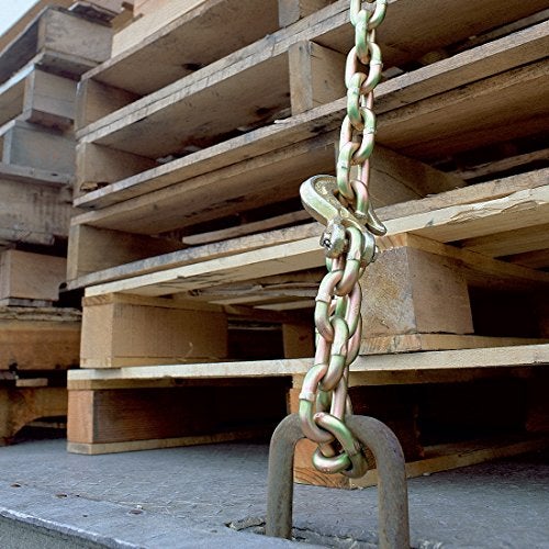 VULCAN Safety/Binder Chain with Clevis Grab Hooks - Grade 70-3/8 Inch x 10 Foot - 6,600 Pound Safe Working Load - Image 4
