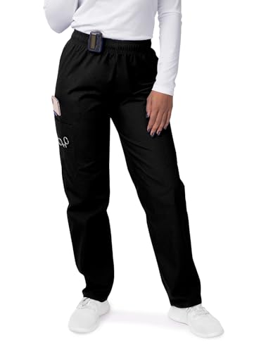 Sivvan Scrubs for Women - Drawstring Cargo Scrub Pants - S8200 - Black - M - Image 1