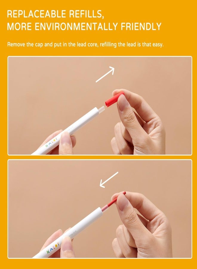 Kaco KALOR Mechanical Pencil Refills, 36 Color Set, 72 Pieces - Image 3