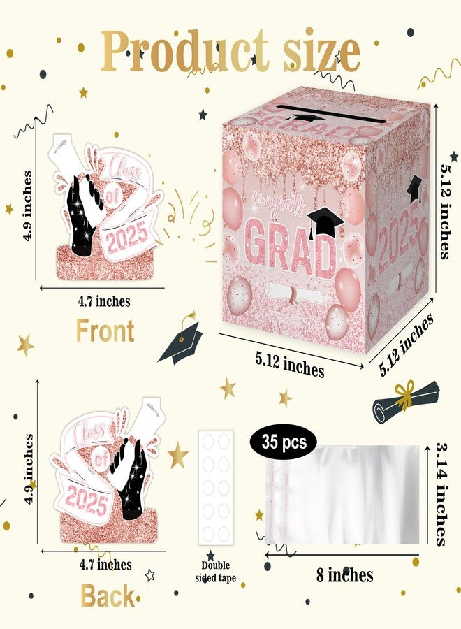 ALodr Graduation Money Box for Cash Gift, Graduation Party Gifts, Class of 2025 Money Box Pull Surprise, Graduation Money Box with Pull Out Card and Cash Holder, Graduation Money Pull Box for Boy Girl - Image 2