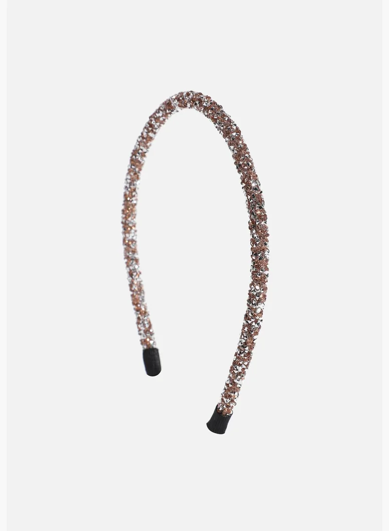 SOHI Gold Plated Designer Stone Western Wear Hair Band For Women
