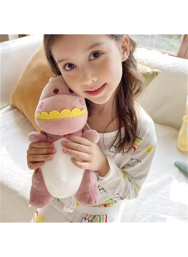 هوكور Kids Dinosaur Stuffed Animal Toy,Cute Stuffed Dinosaur Plush Soft Dino Plush Dinosaur Plushie Toys for Boys Girls Baby Kids (Pink 30cm) - Image 2