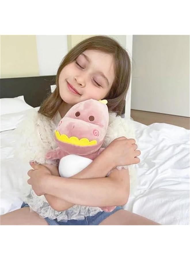 هوكور Kids Dinosaur Stuffed Animal Toy,Cute Stuffed Dinosaur Plush Soft Dino Plush Dinosaur Plushie Toys for Boys Girls Baby Kids (Pink 30cm) - Image 3