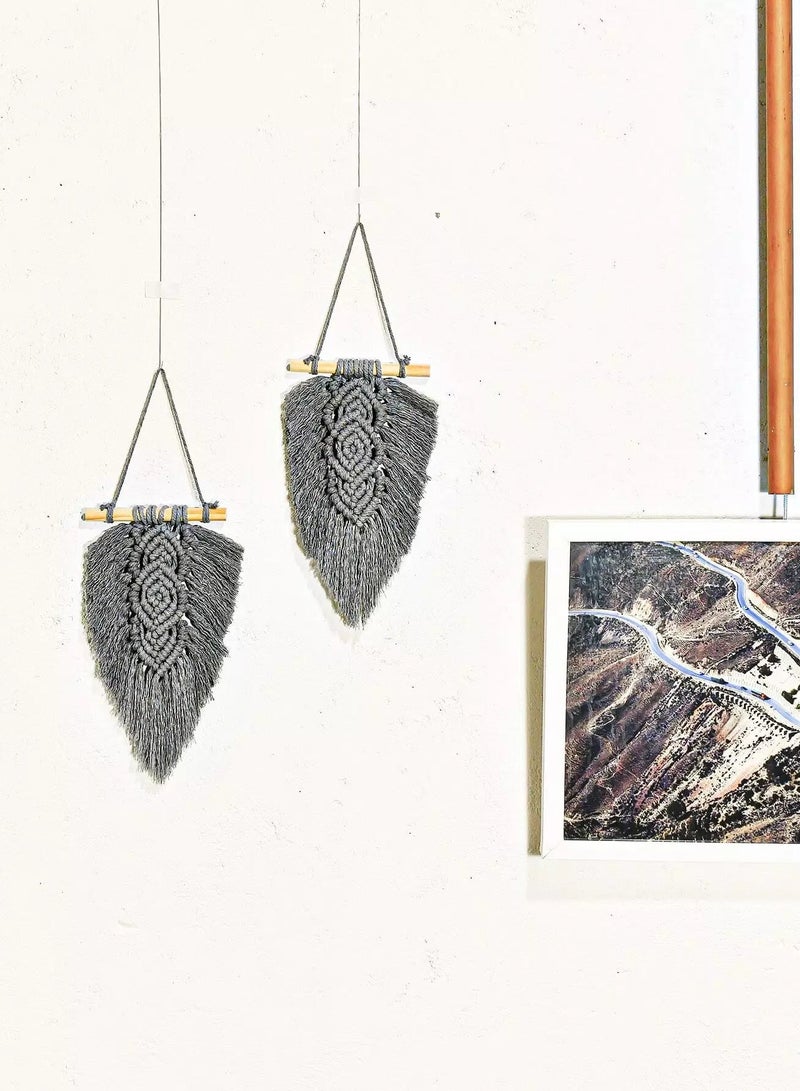 1pc Braided Leaf Wall Hanging  - Image 1