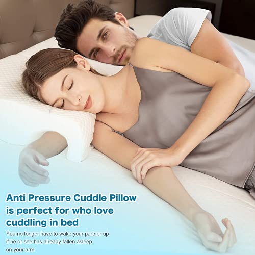 METRON Memory Foam Right Hand Side Couple Hug Arm Hand Pressure Sleeping Love Pillow (Size- 25.5 X 18 X 4.5 Inches) - Image 2