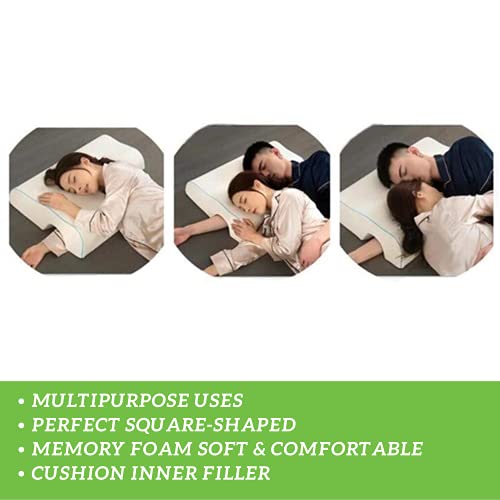 METRON Memory Foam Right Hand Side Couple Hug Arm Hand Pressure Sleeping Love Pillow (Size- 25.5 X 18 X 4.5 Inches) - Image 4