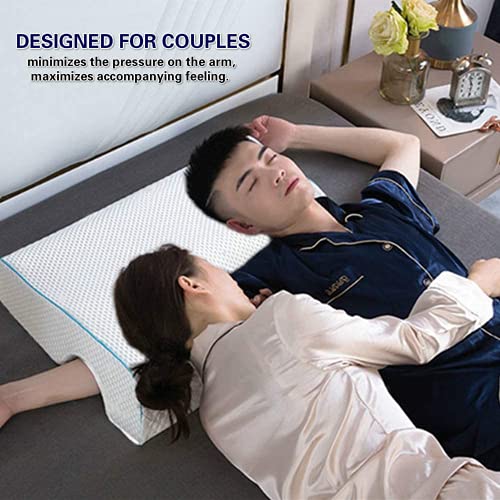 METRON Memory Foam Right Hand Side Couple Hug Arm Hand Pressure Sleeping Love Pillow (Size- 25.5 X 18 X 4.5 Inches) - Image 3