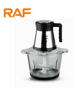 RAF Powerful vegetable and meat grinder, contains a grinder, a quad blade, and a 3.0 liter glass bowl with a capacity of 800 watts, model R.7037  - Image 1