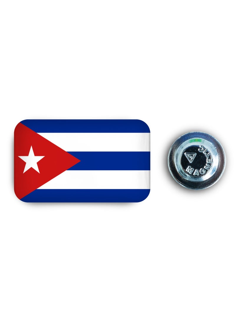 971ميديا شارة مغناطيسية بتصميم علم كوبا - Image 1