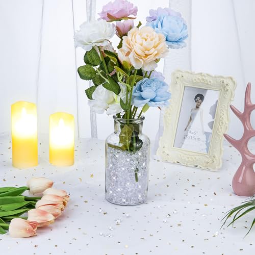 Angzhia 2000 pcs/Pack Wedding Table Scatter Confetti Crystals Acrylic Diamonds 8 mm Rhinestones for Wedding, Bridal Shower, Vase Beads Decorations (8mm, red) - Image 4