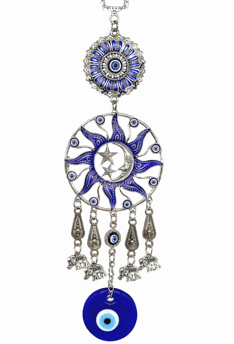 Turkish Blue Evil Eye Protective Wall Hanging Decor Amulet Ornament CL17