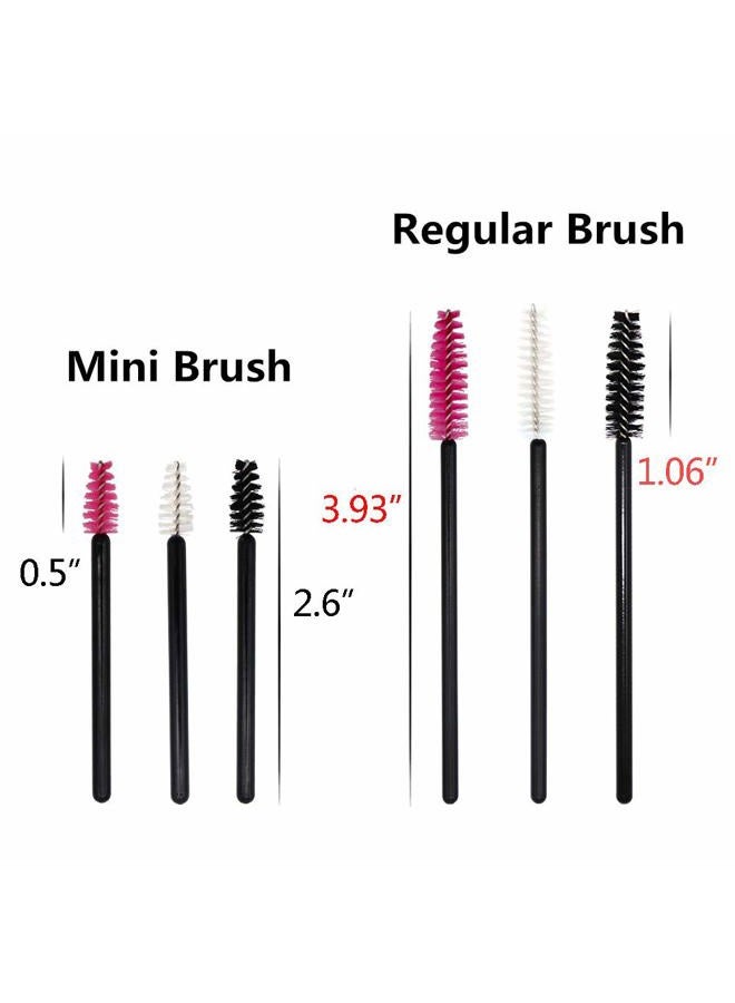 MyAoKuE-UP 400 Pack Mini Mascara Wands, Disposable Small Lash Brushes for Lower Lashes Eyelash Extensions Makeup Applicators Tool - Image 2