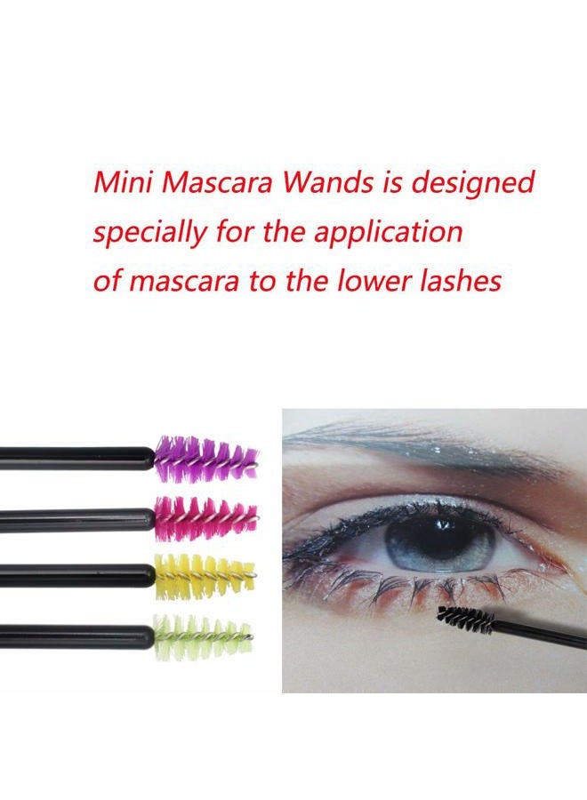MyAoKuE-UP 400 Pack Mini Mascara Wands, Disposable Small Lash Brushes for Lower Lashes Eyelash Extensions Makeup Applicators Tool - Image 4
