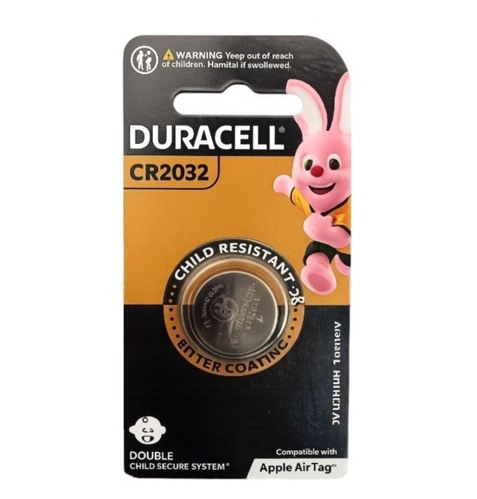 Duracell PACK OF 2 CR2032 Compatible with Apple Air Tag 3V Lithium Battery - Image 2