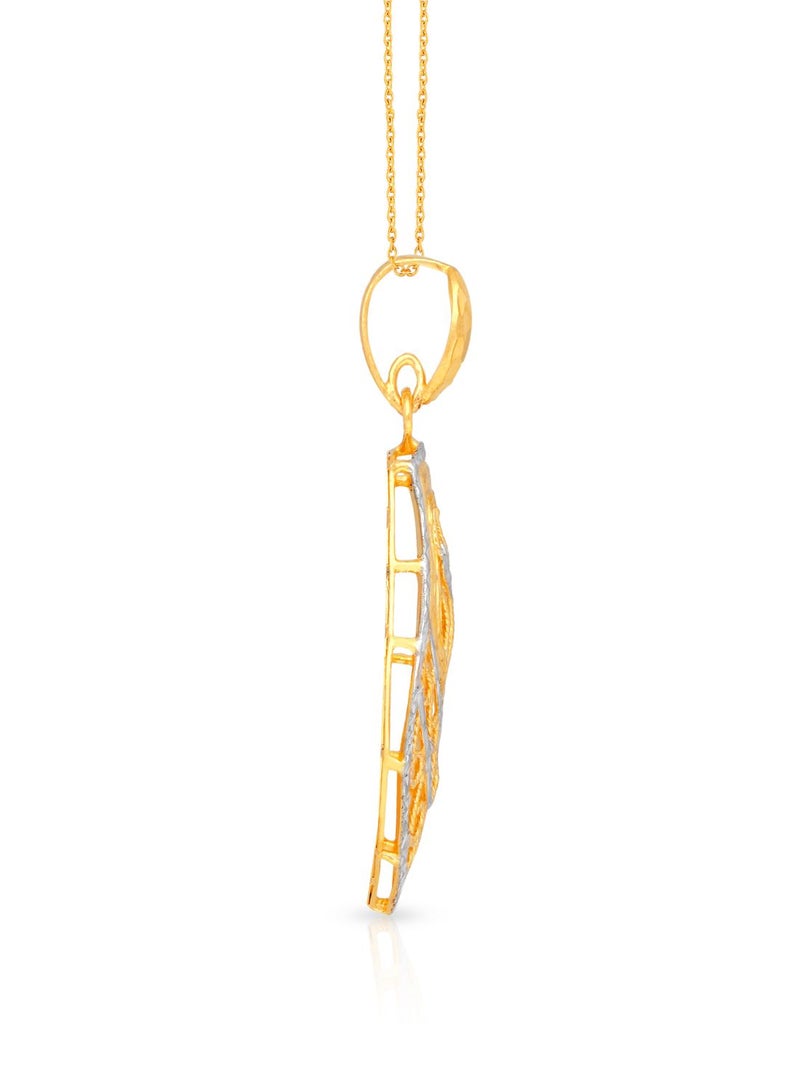 Malabar Gold and Diamonds 22 Carat 916 Purity Gold Pendant PD1796422T for Women  - Image 3