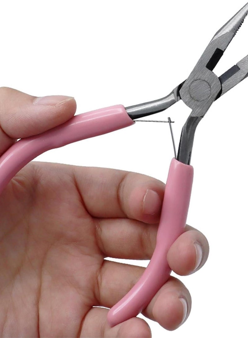 GGOOT 9 Pieces Jewelry Pliers Set Jewelry Making Hardware Winding Pliers for Necklaces Jewellery Making Repair Tool  - Image 4