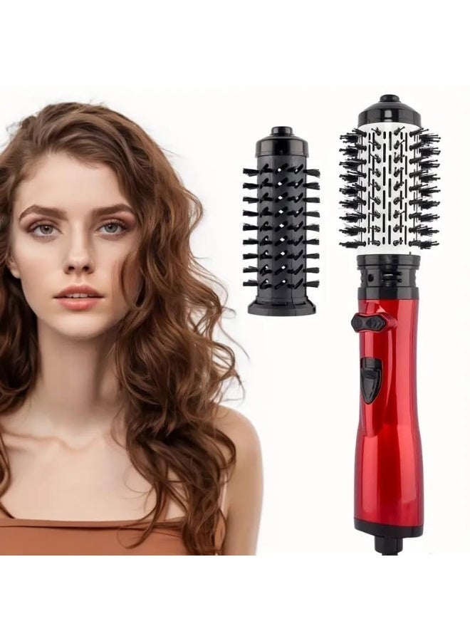 3-in-1 Rotating Hair Dryer Brush – Dryer, Straightener, and Automatic Curler with Ionic and Ceramic Technology, Professional  Adjustable Temperature Control, Ideal for Thick, Straight or Curly Hair - Image 1