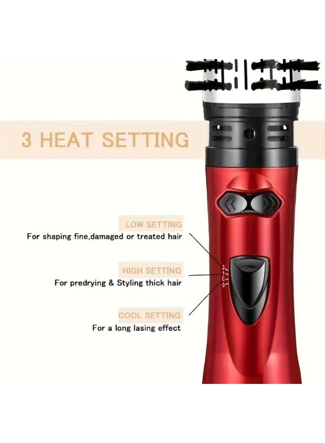 3-in-1 Rotating Hair Dryer Brush – Dryer, Straightener, and Automatic Curler with Ionic and Ceramic Technology, Professional  Adjustable Temperature Control, Ideal for Thick, Straight or Curly Hair - Image 5