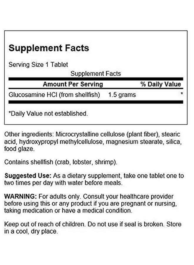 SWANSON Glucosamine Hcl 1500 Milligrams 100 Tabs - Image 4